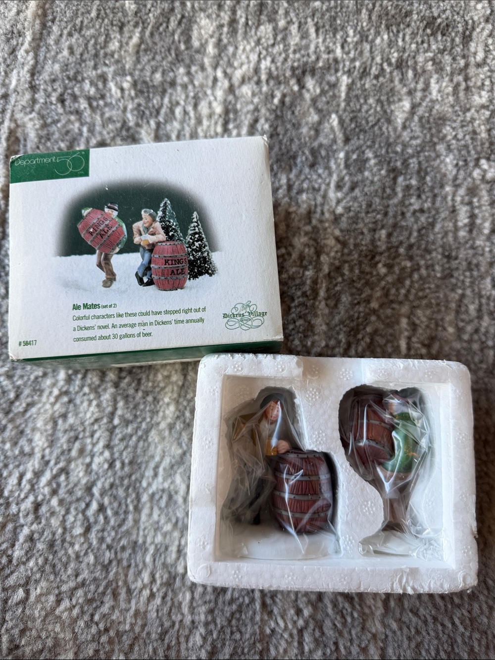 Department 56 Ale Mates Holiday Figurines - Red, Green, Brown